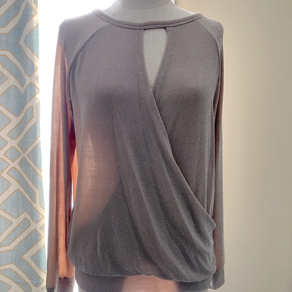 Rachel Rachel Roy Sparkle Sweater L dressy top - Picture 1 of 5